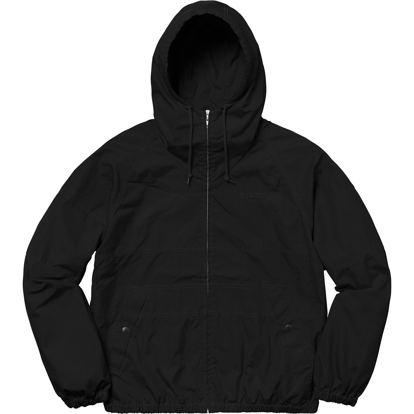 Cotton Hooded Raglan Jacket view 6